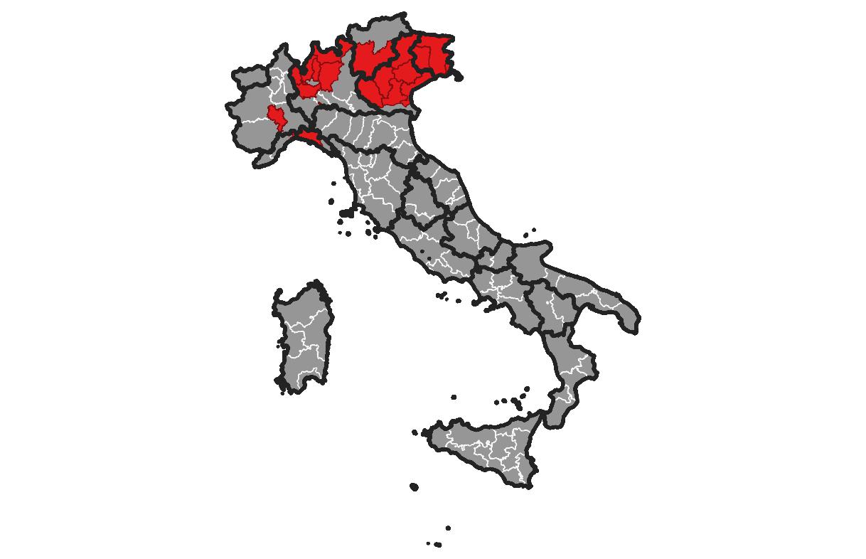 Presenza Aedes koreicus in Italia (2021)