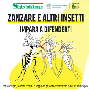 Stop alle zanzare: “Zanzare e altri insetti: impara a difenderti", la nuova campagna regionale